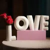 Glazed Ceramic Love Letters Vase Set, Modern Minimalist, Living Room, Wedding Party, Home Decoration Accessories, Interior Table 2