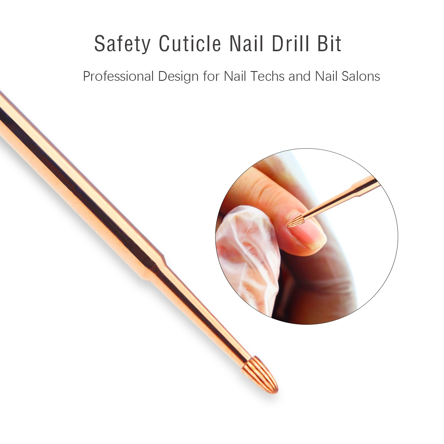 

Nail Drill Bits Safety Cuticle Remover Drill Bit Under Nail Cleaner Dead Skin Nail Prepare 3/32" For Manicure Nail Salon Supply