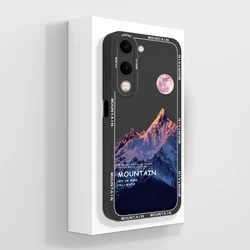 Cute Healing Pattern Soft Liquid Silicone Shockproof Phone Cover for Vivo Y04 4G (TYB377)