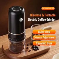 Moulin à café électrique portable rechargeable, broyeur externe à réglage variable pour expresso et café filtre 3