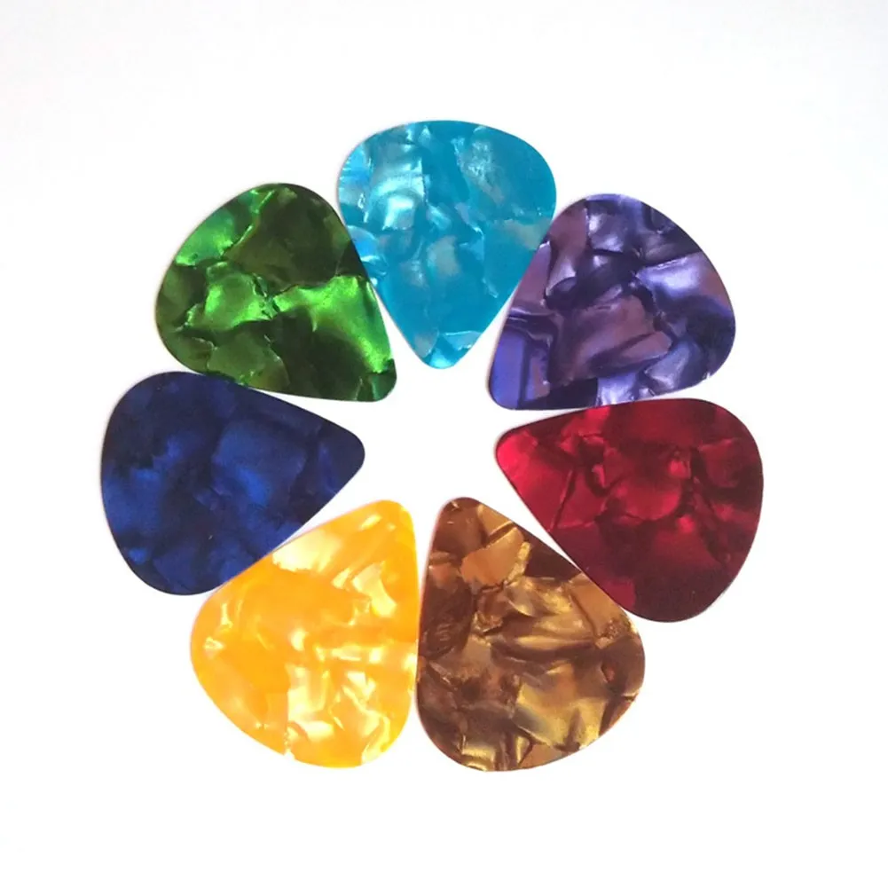 100Pcs Guitar Picks Alice Acoustic Electric Bass Pic Plectrum Mediator Guitar Bass Accessories 0.75mm Random Colors guitar picks,guitar accessories