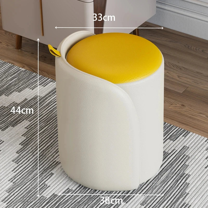 Nail Shoes Foot Stool Fabric Gaming Natural Car Office Kitchen Work Small Footrest Living Room Hocker Modern Furniture CX003JR