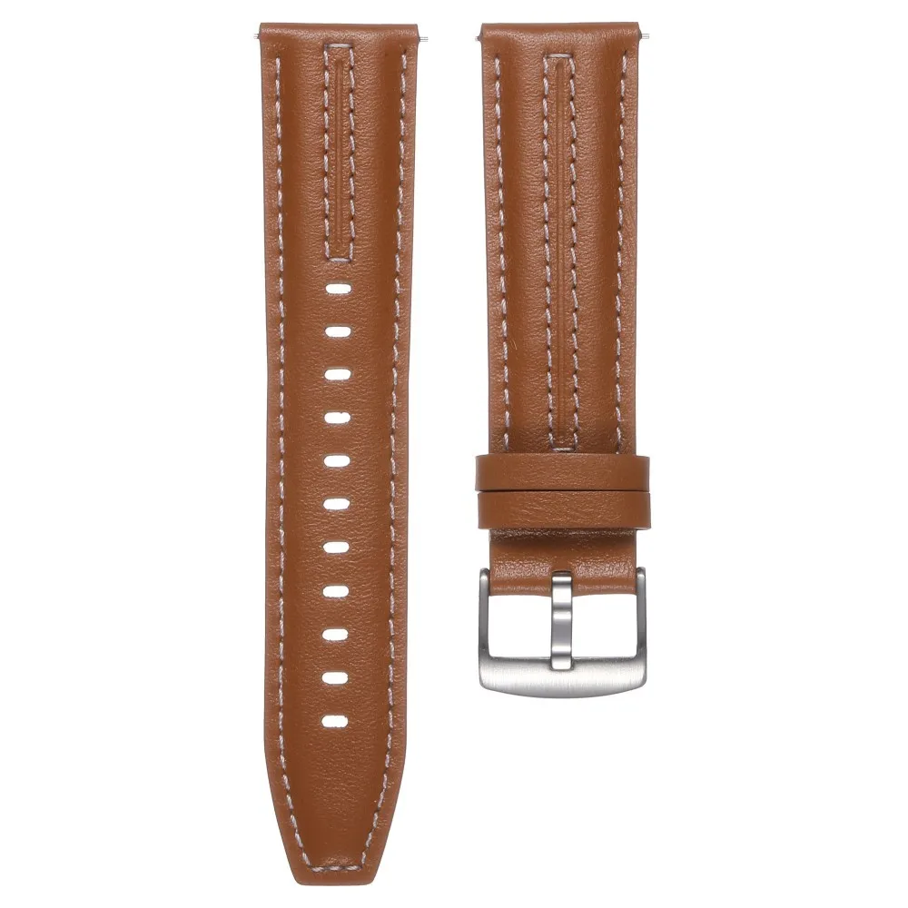 Premium Leather Watch Strap, 18mm/22mm, Business & Sports Style