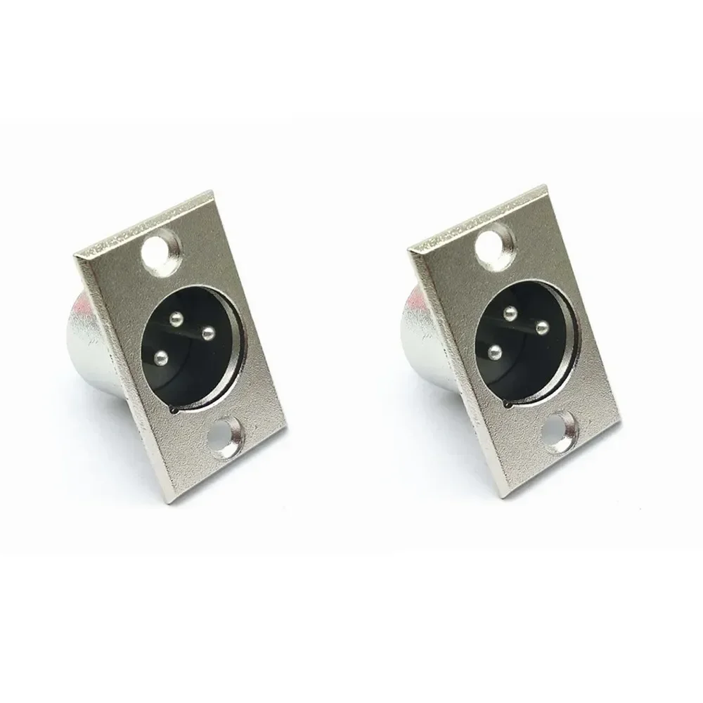 Chassis Panel DMX Male/Female Socket Metal Mount Video Connector XLR 3 Pin Audio