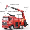 HUINA 1362 Plastic Remote Control Fire Fighting Truck 1/18 Scale 2.4G 9CH Sprinkler Car Red Radio Remote Control Toy Model 1