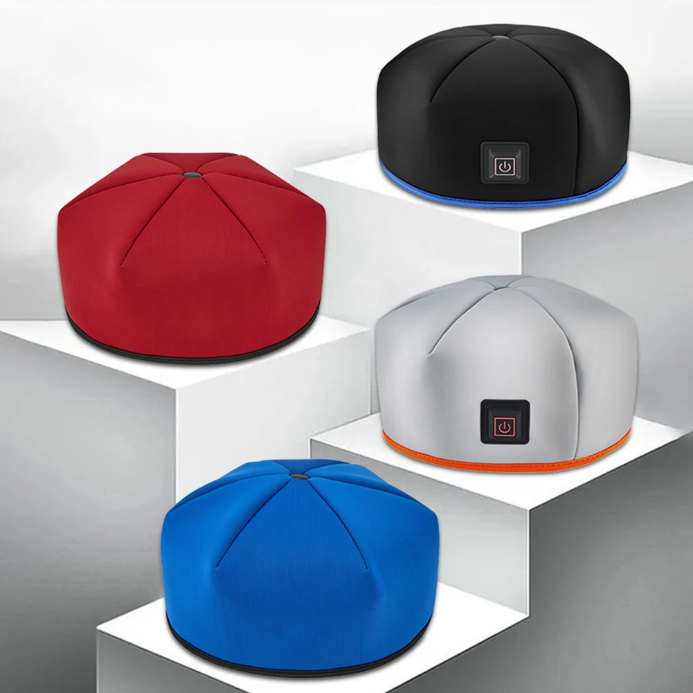 Red Light Hair Growth Cap Hair Growth Helmet Rechargeable Regrowth Beanie Full Scalp Cap for Loss Treatments