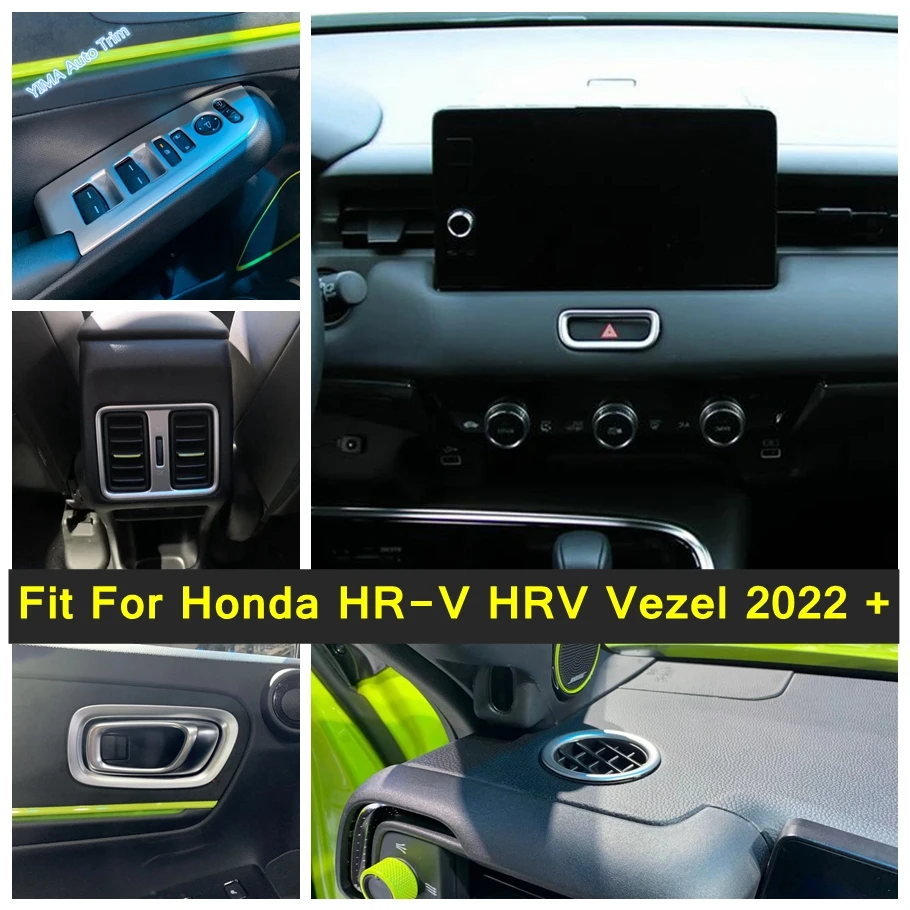 

Door Handle Wrist / Window Lift Button / Warning Light Switch Cover Trim Matte For Honda HR-V HRV Vezel 2022 Interior Accessory