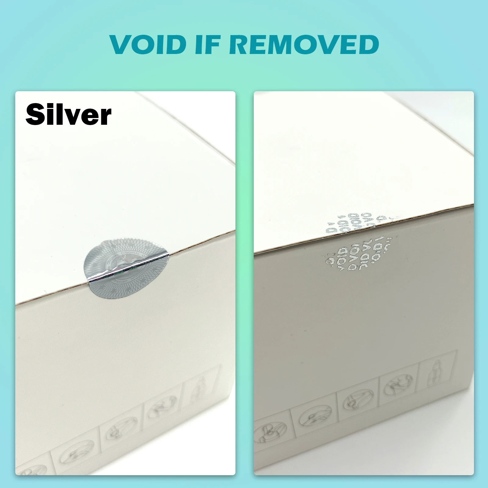 둥근 투명 스티커 Tamper evident 라벨 높은 보안 스티커 Void 라벨 보증 인감 홀로그램 스티커 0.8inch