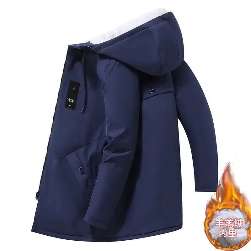 Fleece-lined thick [dark blue]]