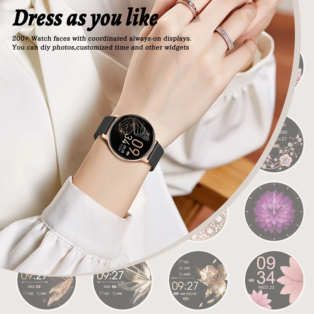 LIGE Bluetooth Call Smart Watch Women Custom Dial Watches Men Sports Watch Heart Rate Sleep Tracking Smartwatch For Android iOS