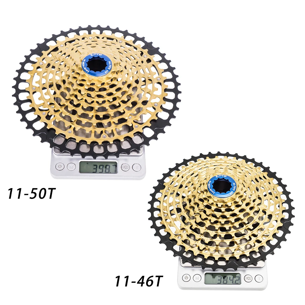 ZTTO MTB 11 Speed 11/50 11-46T Golden Cassette 11speed Bicycle Sprocket HG Standard 50T 11v k7 Ultralight Steel Lightweight 11s bicycle sprocket gear,bicycle cassette,bike sprocket,bicycle parts
