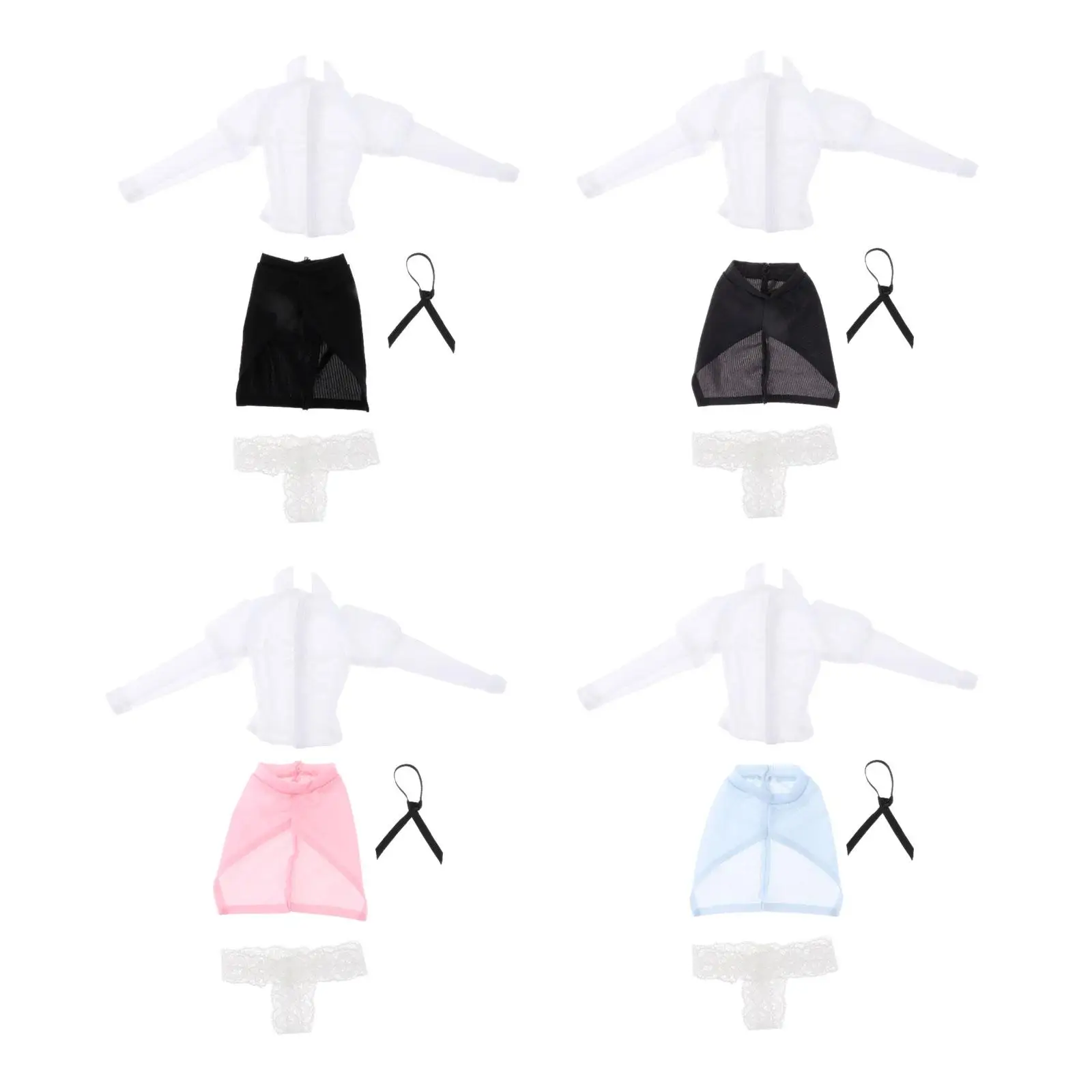 

1/6 Female Doll Clothes Set Skirt Uniform for 12'' Action Figures Accessory