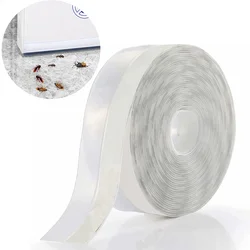 Windproof Self - Adhesive Door & Window Seal Strip - 5M Weatherproof Rubber Tape - 45mm (Transparent)