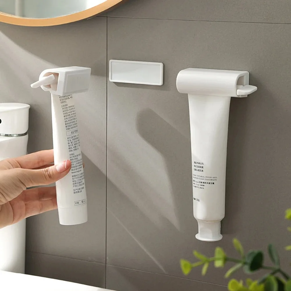 Tooth Brush Holder Bathroom Accessories Wall Toothpaste Squeezer Magnetic Lazy Squeeze Clip Bathroom Rack