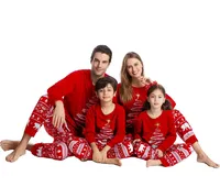 2025 New Family Christmas Pajamas Mom Dad Kids Matching Clothing Set Baby Romper Pjs Soft Loose 2 Pieces Suit Homewear Xmas Look 4