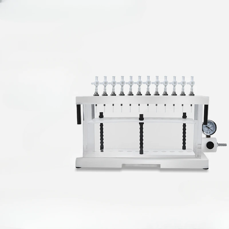 

12-position solid-phase extraction device, solid-phase extractor, micro-extraction, 24-bit extraction device, round and square