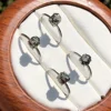 1 Pc Fengbaowu Natural Colombia Raw Rough Pyrite Iron Cross Ring 925 Sterling Silver Fashion Jewelry Gift For Women Men 3