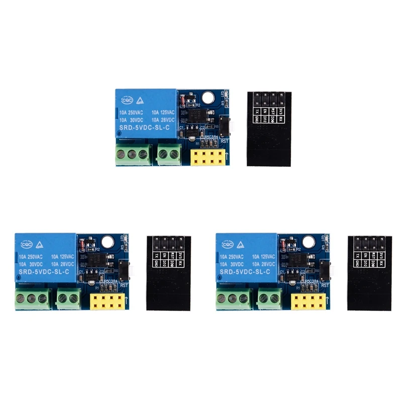 

ABGZ-3X ESP8266 ESP-01S 5V Wifi Relay Module Things Smart Home Remote Control Switch For Arduino Phone APP WIFI Module