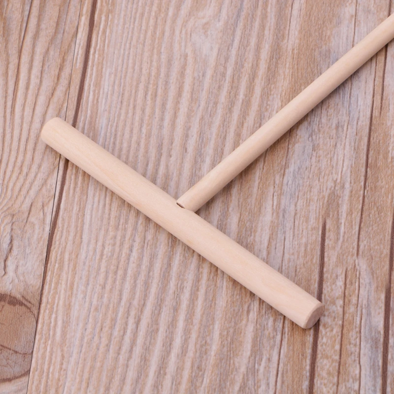 Pancake Tool 1PC for T Shape Wooden Pancake Batter Spreader Stick Rolling Pin Kitchen Tool