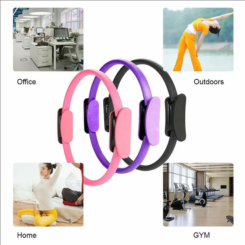 Description Picture 4 of itemYoga Fitness Ring Circle Pilates Women Girl Exercise Home Resistance Elasticity Yoga Gym Workout Pilates Ring Circle