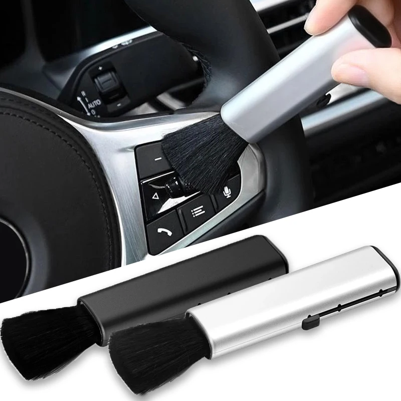 

1Pcs Car Interior Cleaning Brush Car Wash Tools Center Console Dashboard Accessories Retractable Cleaning Brush Car Gadgets