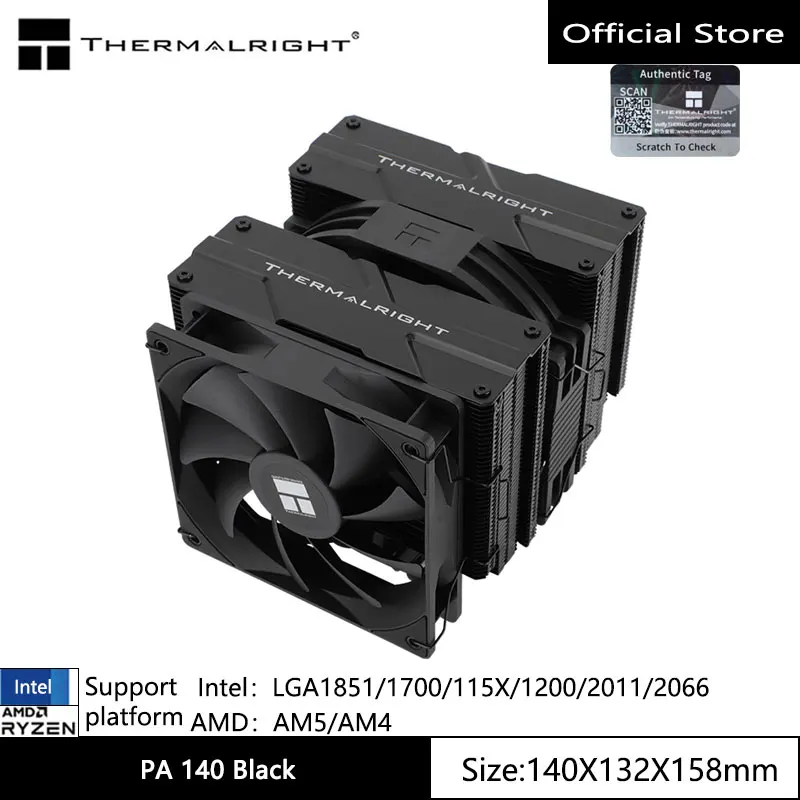 THERMALRIGHT PEERLESS ASSASSIN 140 Air Cooling Radiator, 6 Heat Pipes AGHP GEN4 LGA1700 AM4 AM5