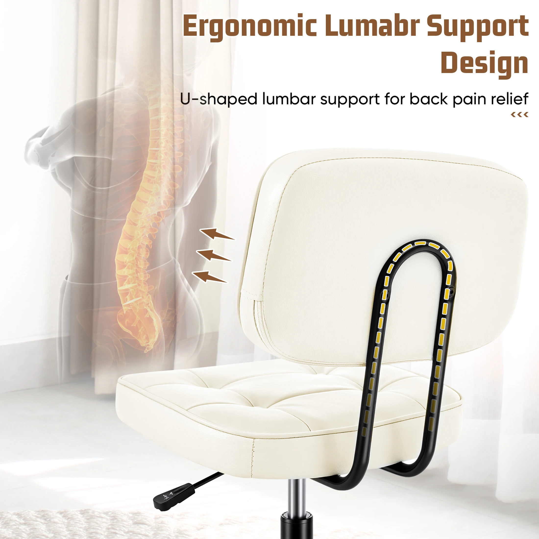office chair side view