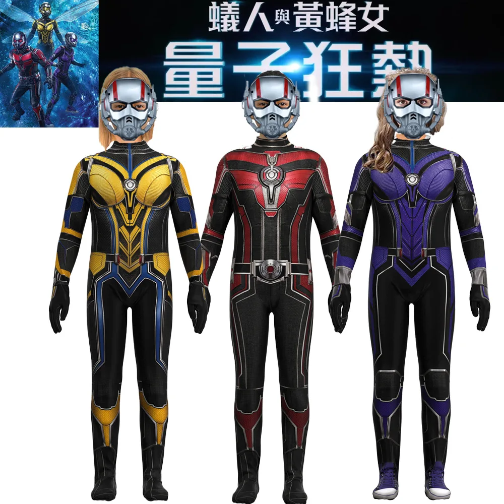 

Ant-Man and the Wasp Cosplay Quantumania Costume Jumpsuit Kids Adult Men Antman Zentai Bodysuit Suit And Mask