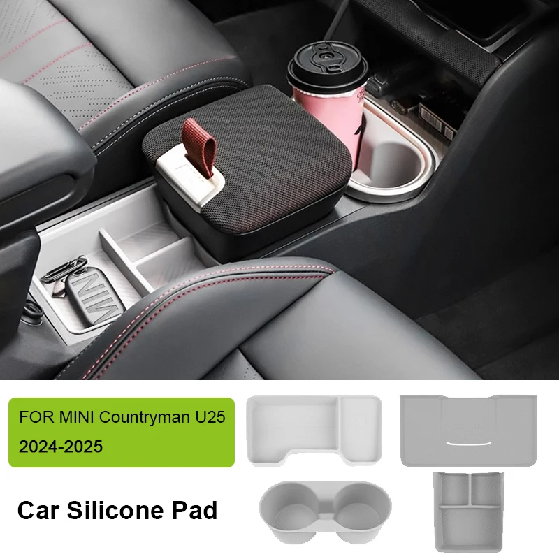 XSSJXMDJ 4 Pièces Crochets De Siège De Voiture Pour Mini Countryman R60 2010-2017 Without Cup Holder, ABS Crochet Dappui-tête De Voiture Crochets De Rangement Accessoires