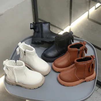 Autumn Winter Baby Kids Short Boots Super Warm Boys Girls Shoes Pu Leather Children Boots Fashion Toddler Boots Kids Snow Shoes