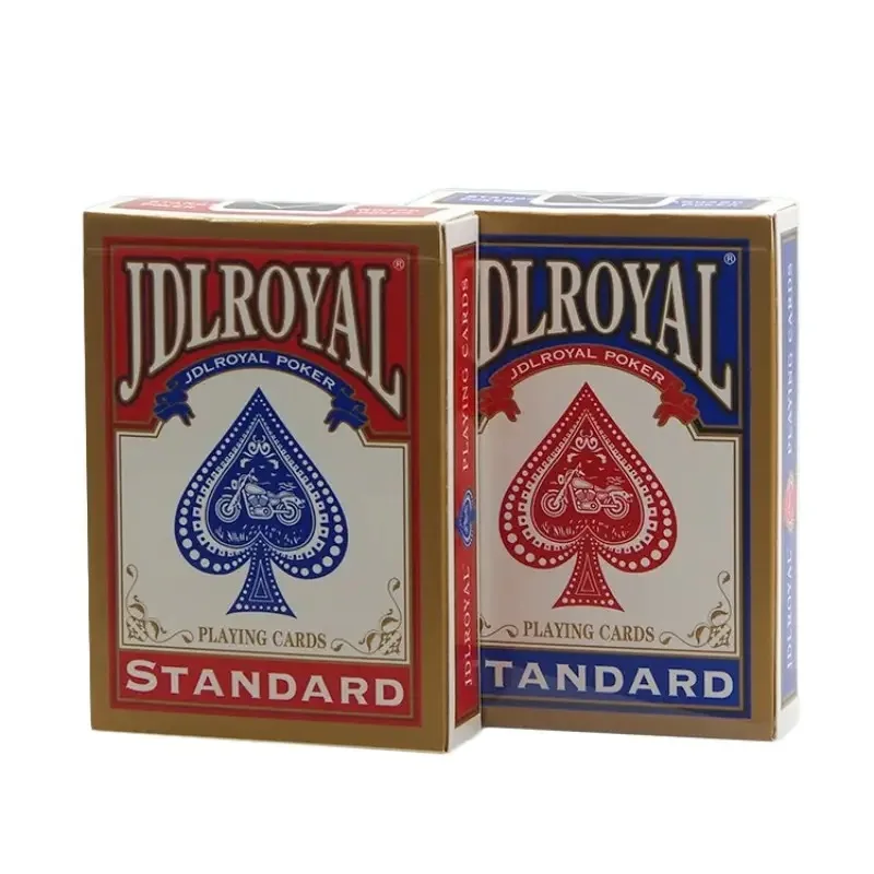 1 Deck JDLROYAL Poker Red/Blue Regular Playing Cards Standard Sealed Decks Magic Tricks Poker Playing Cards Bicycle Card, playing cards