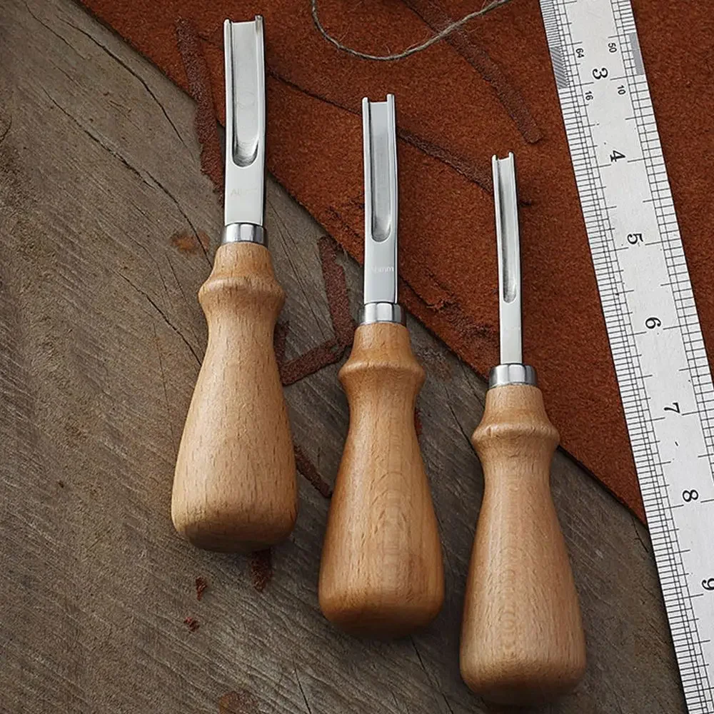 Popolare pelle artigianale bordo smussato smussatura smussatura taglio fai da te taglio fatto a mano taglio a mano strumenti artigianali in pelle - immagine 4