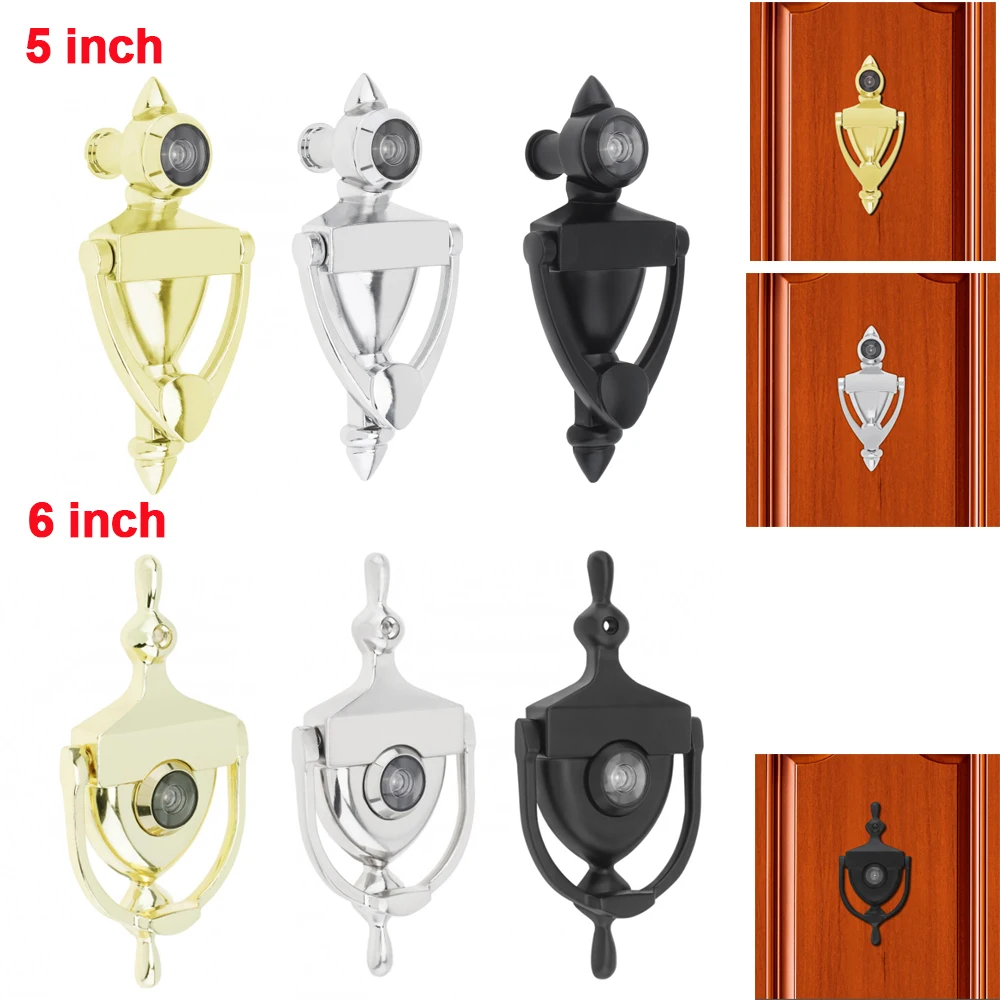 เคาะประตูโลหะผสมสังกะสี 5/6 นิ้ว 180 °   โปรแกรมดูประตูความละเอียดสูง Peek Peep Holes สําหรับความหนาของประตู 1.38 นิ้วถึง 1.97 นิ้ว 1