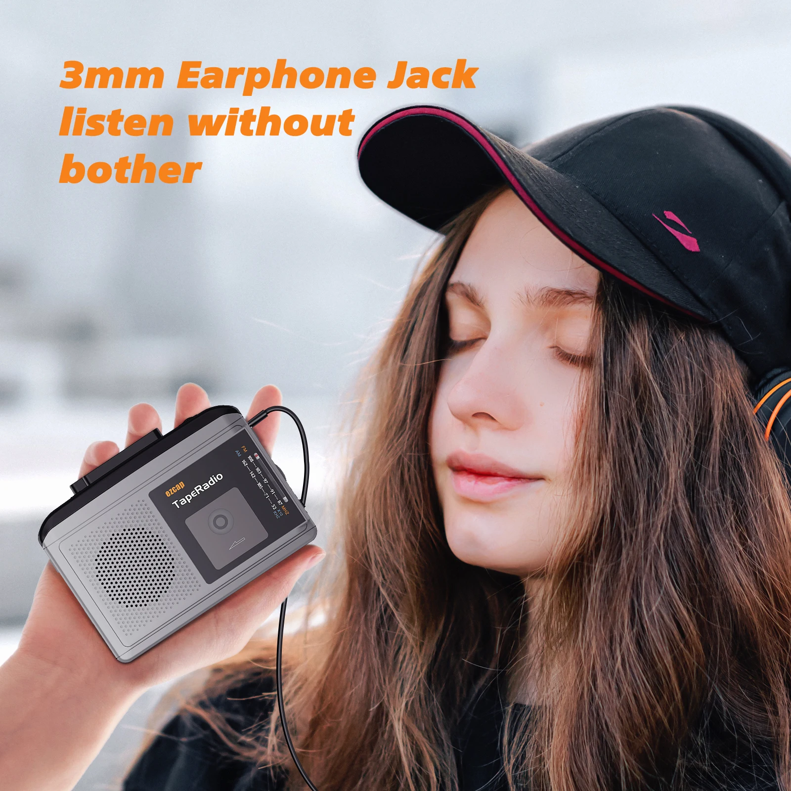 Ezcap234 Tape Cassette Player To MP3 Converter with Speaker Audio Capture Card Cassette Recorder To TF Card AM/FM Radio