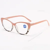 Lunettes de lecture œil de chat pour femmes et hommes, Vintage, bloquant la lumière bleue, rétro, ultralégères, vue lointaine, presbytie 0 + 1.0 + 4.0 6