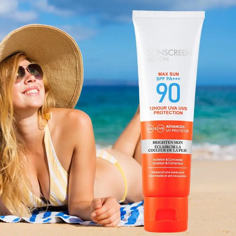 

Солнцезащитный фотофильтр SPF90, водонепроницаемый солнцезащитный лосьон для лица с защитой от УФ/уфв