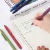 Gel Pens, 5 Pcs 0.5mm Quick Dry Black Ink Pens Fine Point Retractable Smooth Writing Pens for School Office Home Supplies 5