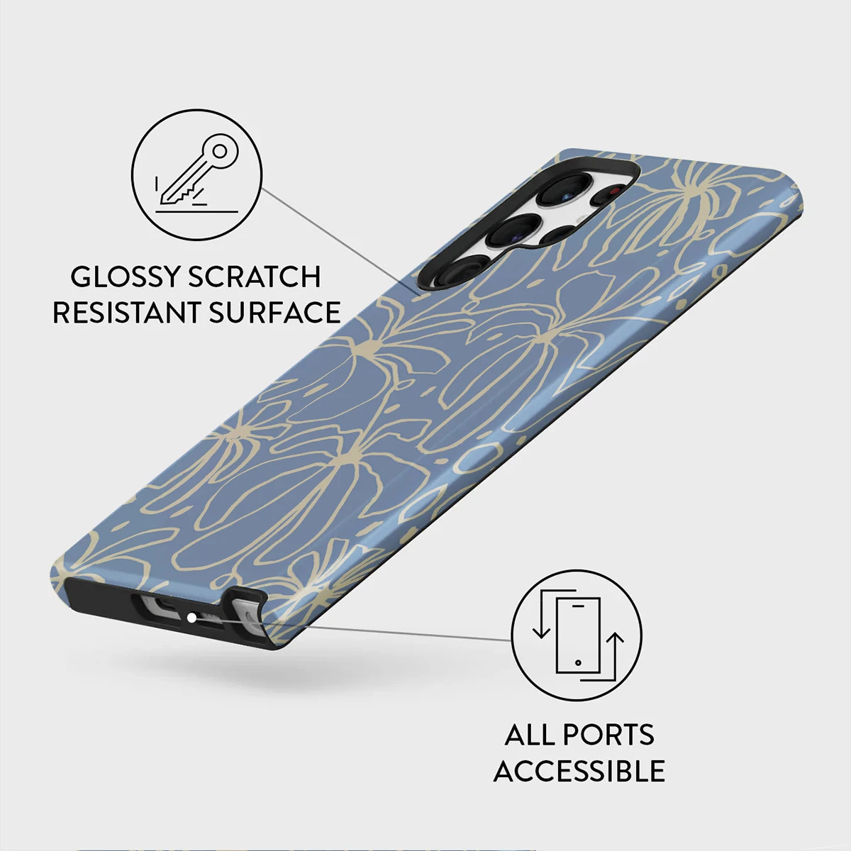 Abstract Painting Hard Acrylic Shockproof Phone Case Cover