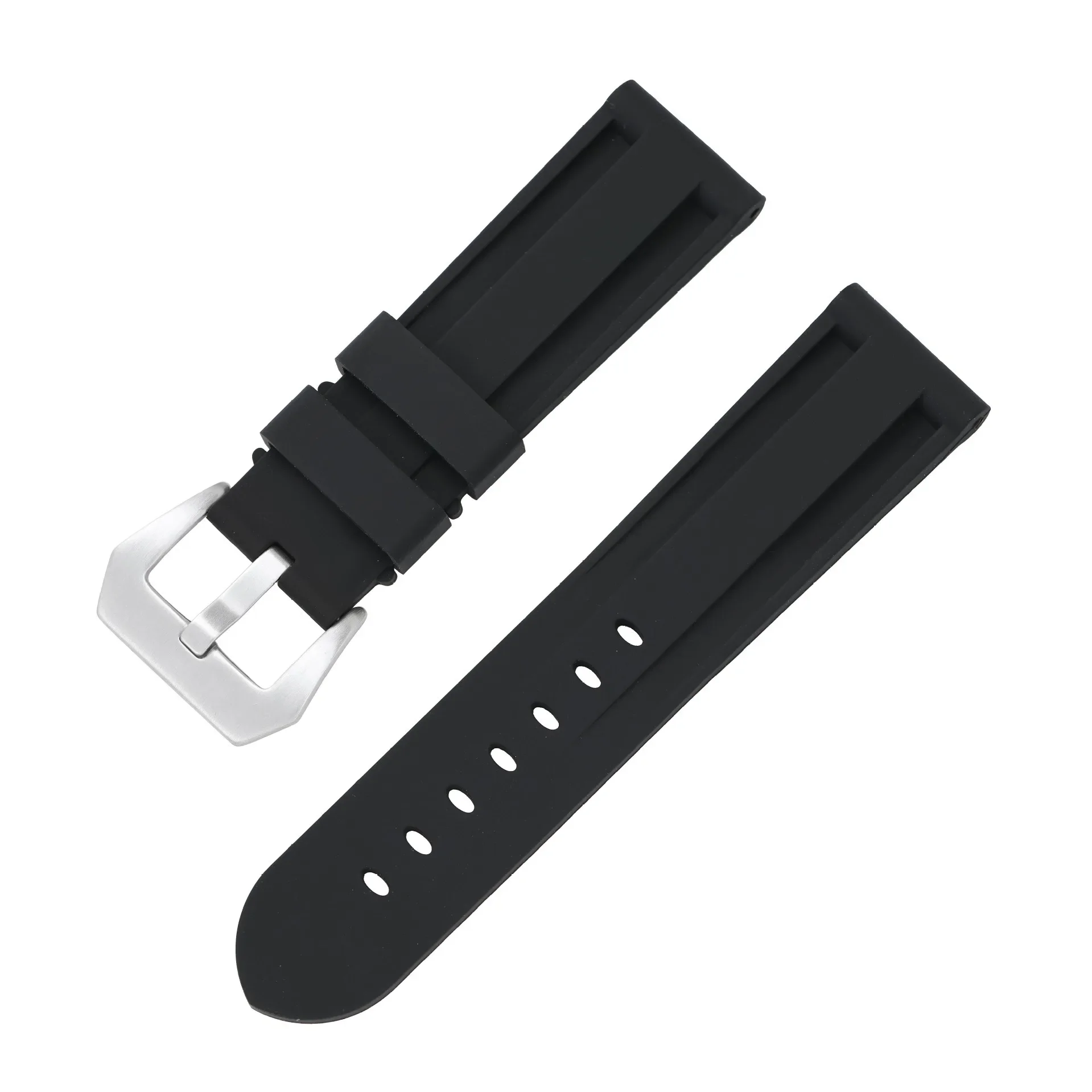 Premium Silicone Sport Watch Band - Waterproof Rubber Strap
