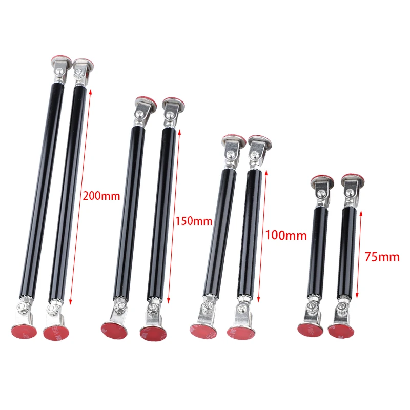 Universal Adjustable Front Bumper Lip Splitter Rod Strut Tie Bar Adhensive Support Kit Accessories 2PCS 75mm/100mm/150mm/200mm car bumper spoiler,bumper lip,bumper lip decoration,car rear bumper lip