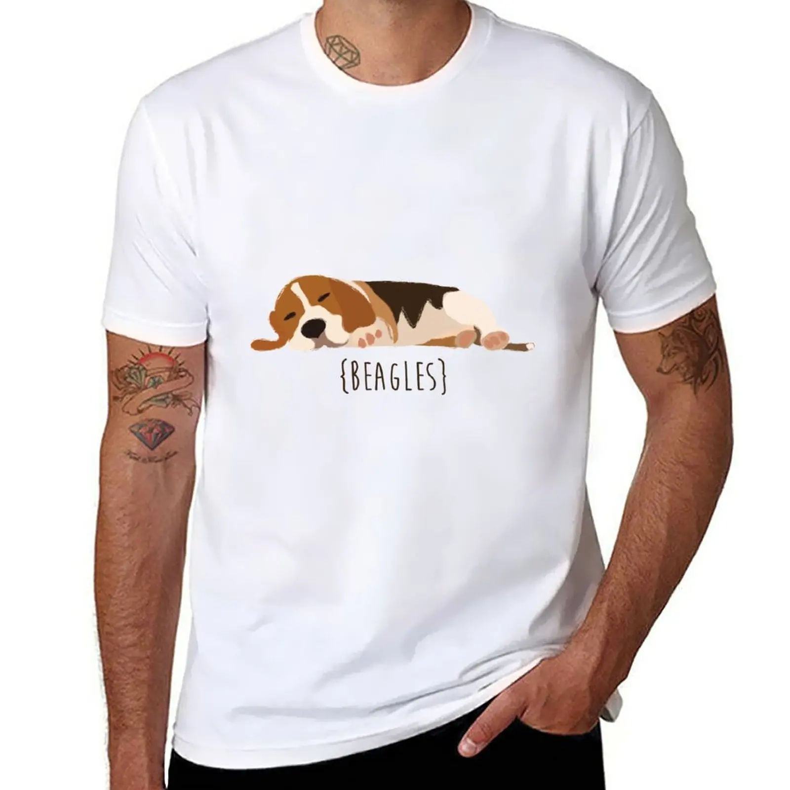 T-Shirt Beagles Abbigliamento Estivo Abbigliamento Uomo Nero