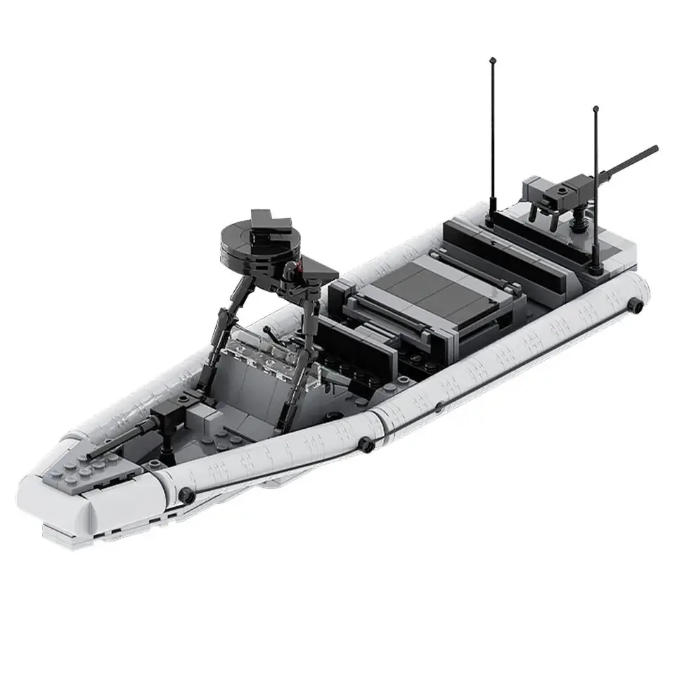 

Строительные блоки MOC Корпус Надувная лодка морской флот армейская модель самодельные блоки подарок на день рождения сборные игрушки Рождественский подарок