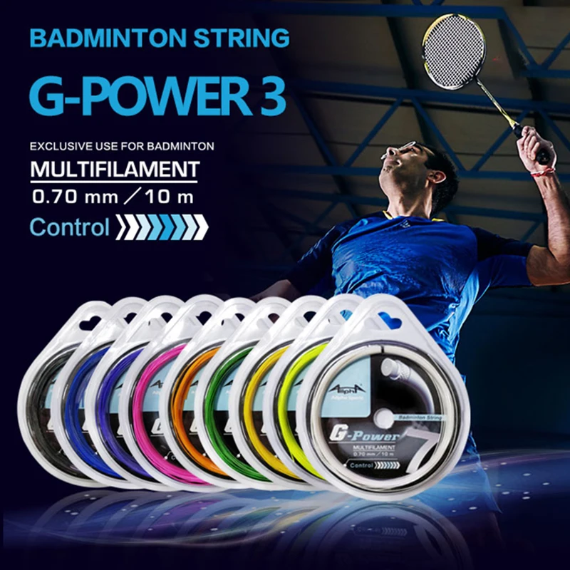 

Allpha 3Pc Badminton String Multifilament 0.7mm Exclusive Badminton Machine String Durable Power Durable Tennis Stand Net