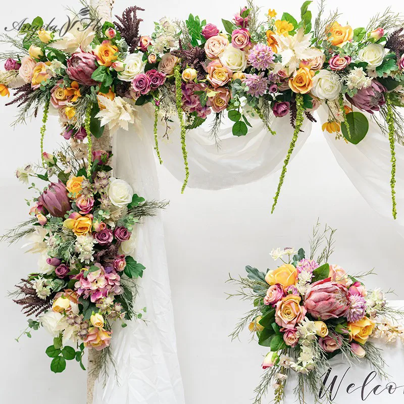 Daisy Garland MANY COLORS Wedding Arch Gazebo Silk Flowers Centerpieces 