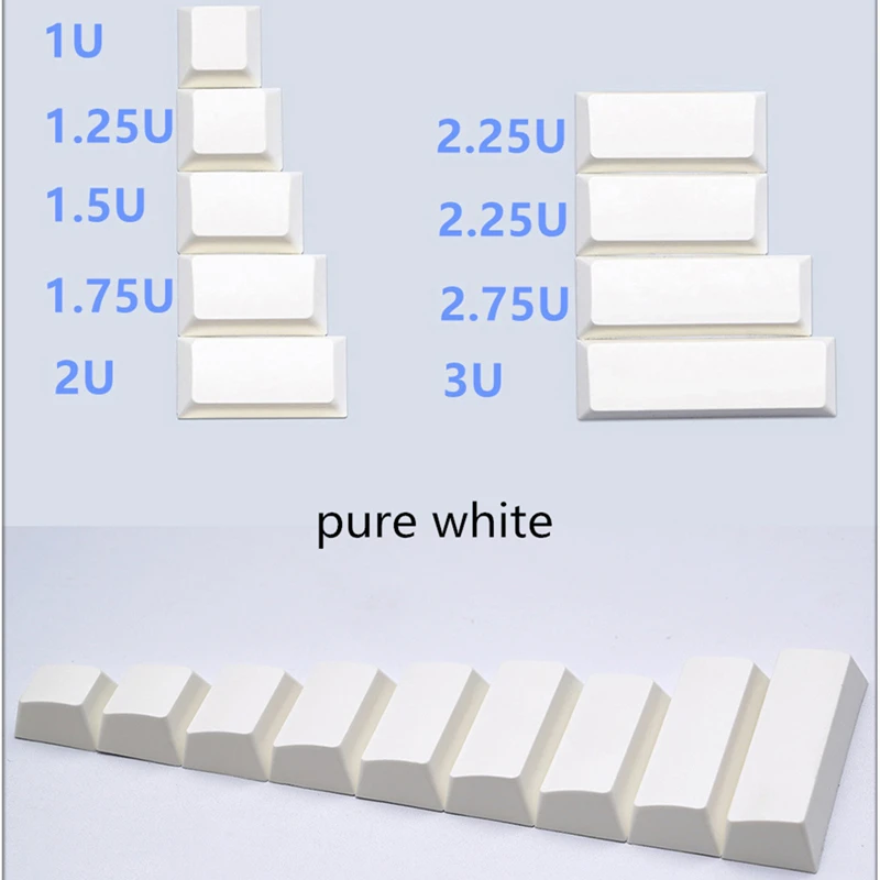 Cereja Perfil Split Space Bar 1.75u 2u 2.25u 2.75u 3u 7u Barra de Espaço Keycaps para Alice Hhkb Pbt Corante Subbed r1 Altura Key Caps - Imagem 3