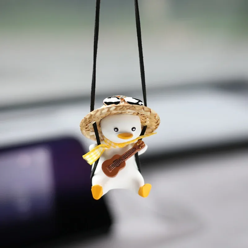 Swinging Duck Car Ornament - Cute and Funny Interior Hanging Decoration