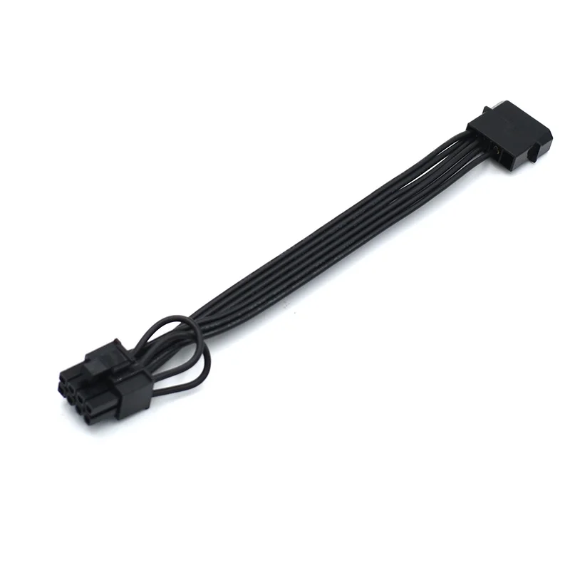 Molex IDE 4 Pin Male to PCIe 8(6+2) Pin Male Converter Adapter Power Cable 15cm