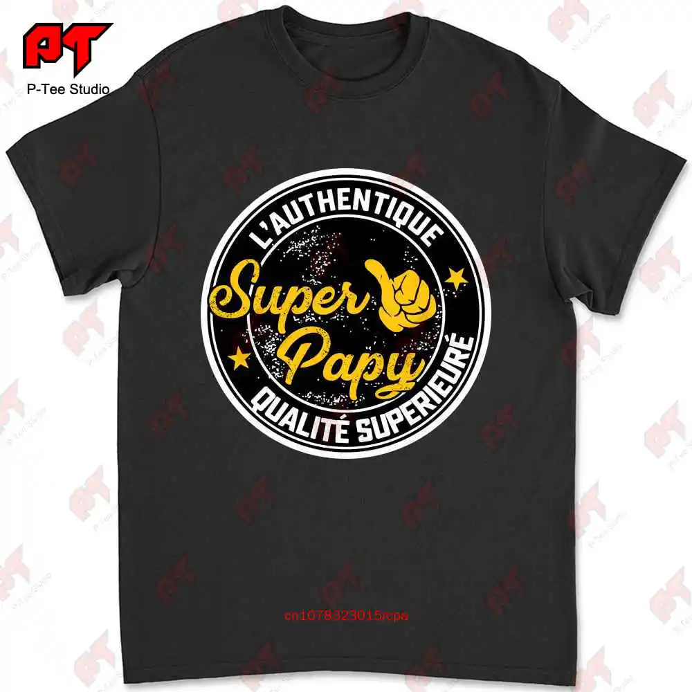 

Аутентичная футболка с надписью Super Papy H5T4