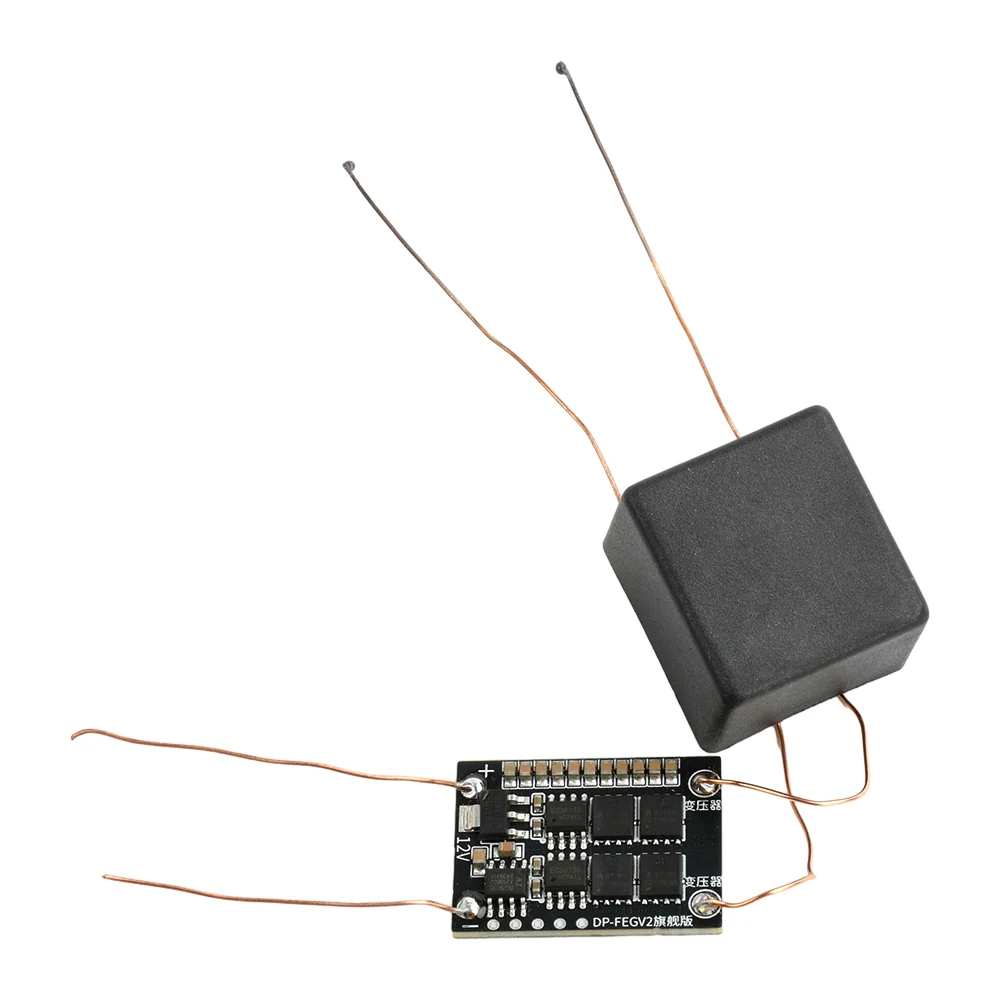 DC 4-12V zu AC 20KV Boost Spark Arc Zündspulenmodul Hochtemperatur-Öffnenflamme 12V Zündmodul Transformator Feuerzeug