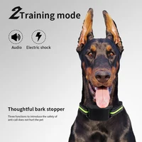 USB Rechargeable Dog Training Collars Auto Anti-Bark Collar Safety Static Shock 7 Sensitivity Level Nylon Collar Pet Supplies 3
